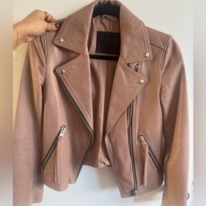 All Saints Dalby leather jacket